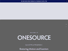 Tablet Screenshot of onesourcesportsneuro.com
